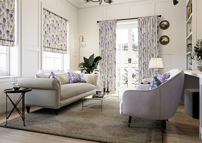 Wisteria Silk, Violet - Made to Measure Curtains - Image 7